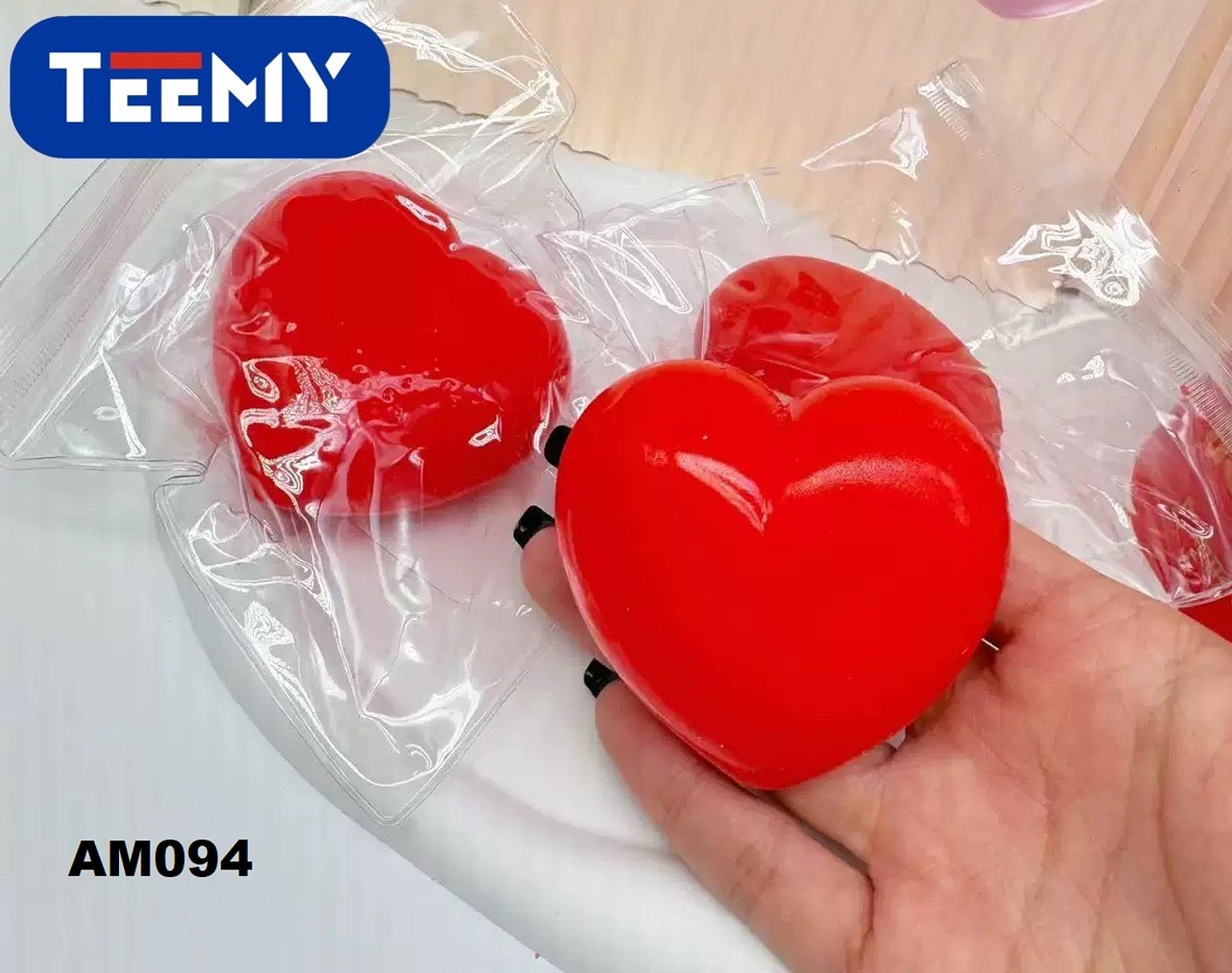 SQUISHY CORAZON AMOR PAQUETE 12 PIEZAS (AM094) 1