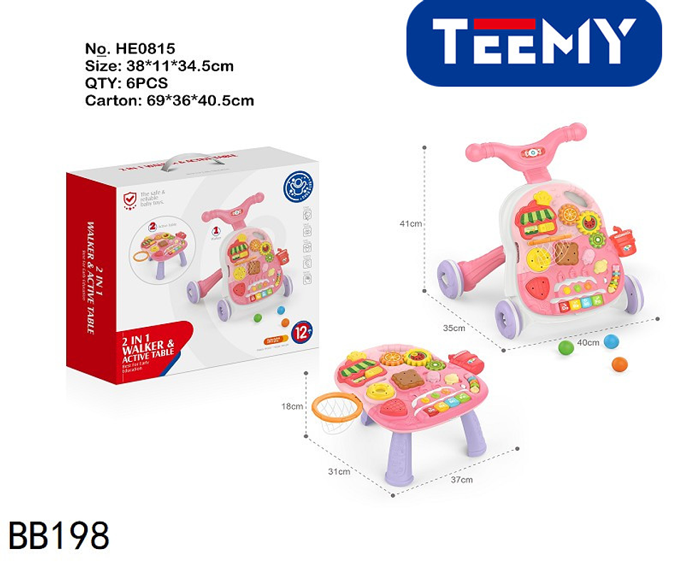 CAMINADORA PARA BEBE MUSICAL MULTIFUNCIONAL 2 EN 1, PRECIO PUBLICADO ES AL POR MAYOR Y DEBEN SER 3 UNIDADES DEL MISMO  (BB198) 1