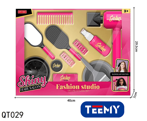 JUEGO DE PELUQUERIA,  PRECIO PUBLICADO ES AL POR MAYOR Y DEBEN SER 3 UNIDADES DEL MISMO  (QT029)