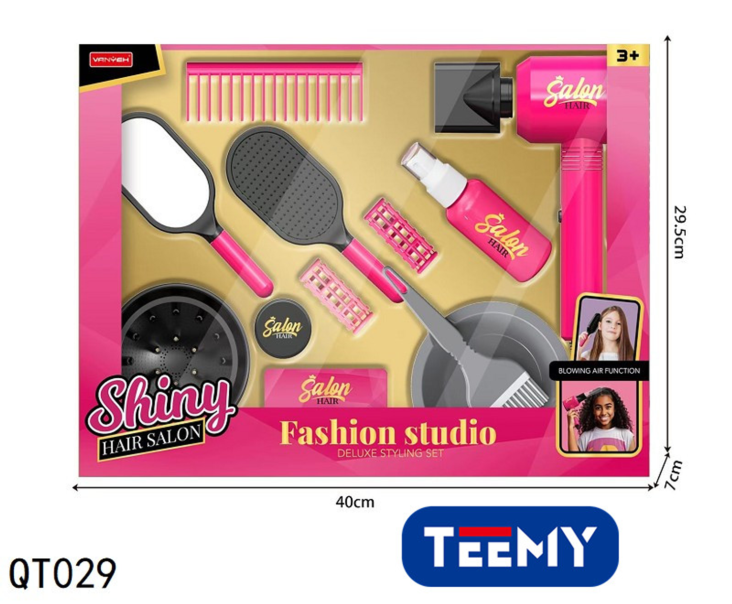 JUEGO DE PELUQUERIA,  PRECIO PUBLICADO ES AL POR MAYOR Y DEBEN SER 3 UNIDADES DEL MISMO  (QT029) 1