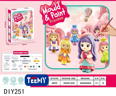 MUÑECA PARA PINTAR, PRECIO PUBLICADO ES AL POR MAYOR Y DEBEN SER 3 UNIDADES DEL MISMO  (DIY251)