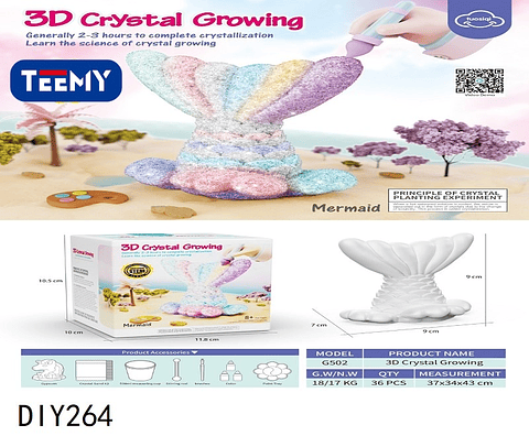 JUEGO DE SIRENA CRISTAL , 3 DEL MISMO POR MAYOR  (DIY264)