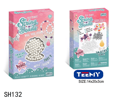 JUEGO DE MANUALIDADES PARA HACER COLLARES , PRECIO PUBLICADO ES AL POR MAYOR Y DEBEN SER 3 UNIDADES DEL MISMO  (SH132)