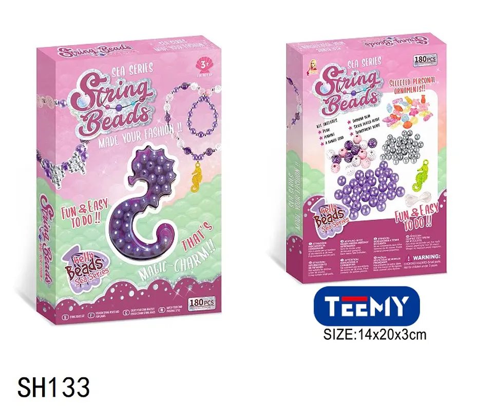 JUEGO DE MANUALIDADES PARA HACER COLLARES , 3 DEL MISMO POR MAYOR  (SH133) 1