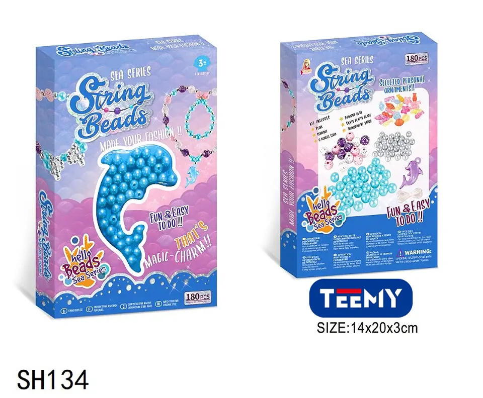 JUEGO DE MANUALIDADES PARA HACER COLLARES , 3 DEL MISMO POR MAYOR  (SH134) 1