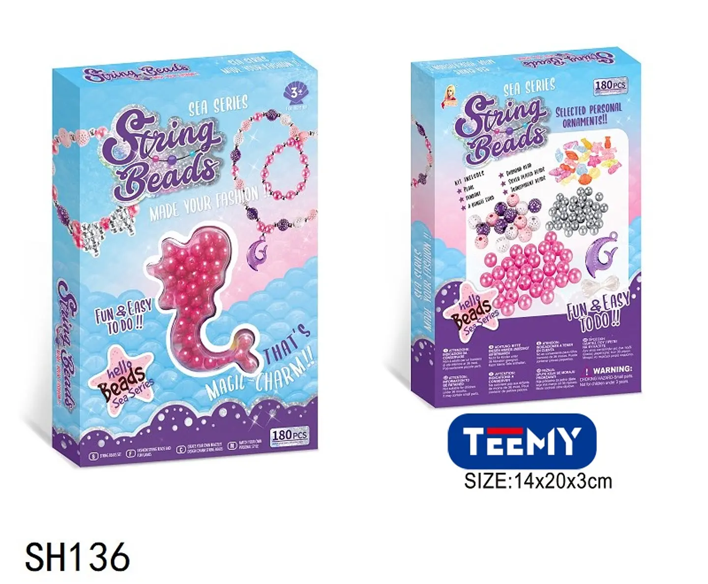 JUEGO DE MANUALIDADES PARA HACER COLLARES , 3 DEL MISMO POR MAYOR  (SH136) 1