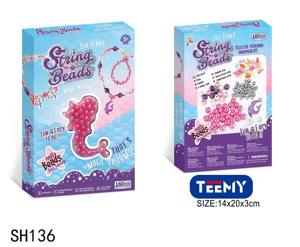 JUEGO DE MANUALIDADES PARA HACER COLLARES , 3 DEL MISMO POR MAYOR  (SH136) 1