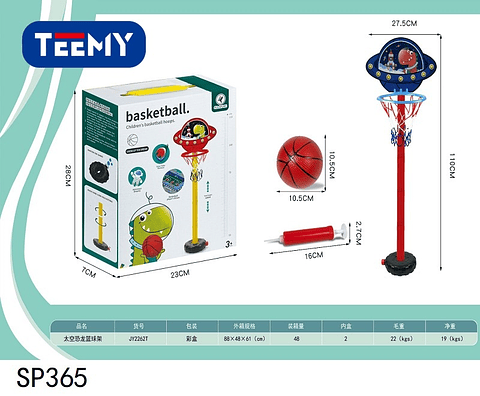MINI BASQUET , PRECIO PUBLICADO ES AL POR MAYOR Y DEBEN SER 3 UNIDADES DEL MISMO  (SP365)