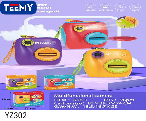 CAMARA 2 EN 1 PROYECTOR Y LANZADOR, PRECIO PUBLICADO ES AL POR MAYOR Y DEBEN SER 3 UNIDADES DEL MISMO  (YZ302)