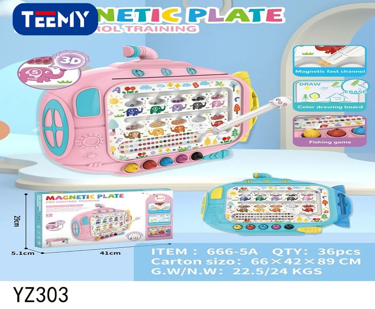 MESA DIDACTICA MAGNETICA, 3 DEL MISMO POR MAYOR  (YZ303) 1