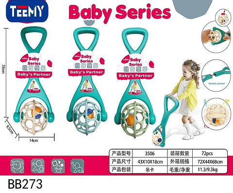 ANDADOR CON SONAJERO PARA BEBES, PRECIO PUBLICADO ES AL POR MAYOR Y DEBEN SER 3 UNIDADES DEL MISMO  (BB273)