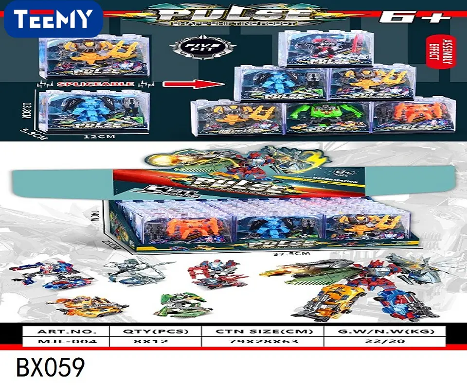 TRANSFORMER PAQUETE 12 PIEZAS  (BX059) 1