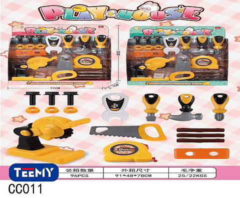 HERRAMIENTAS DE JUGUETE  , PRECIO PUBLICADO ES AL POR MAYOR Y DEBEN SER 3 UNIDADES DEL MISMO  (CC011)