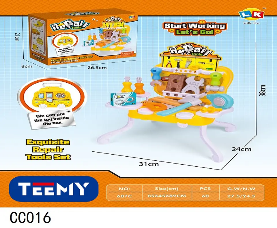 MALETA CON HERRAMIENTAS, 3 DEL MISMO POR MAYOR  (CC016) 1