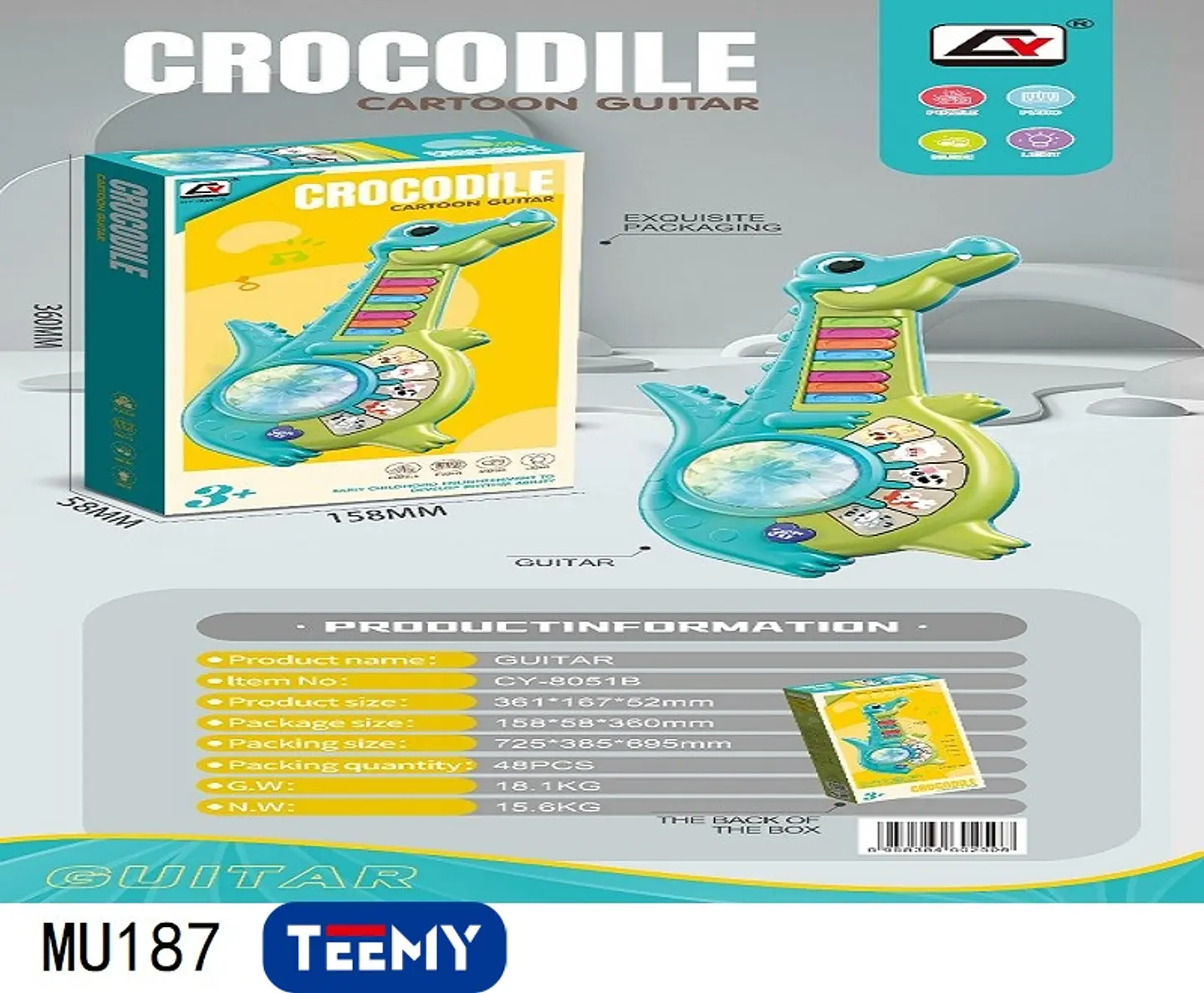 JUGUETE MUSICAL , 3 DEL MISMO POR MAYOR  (MU187) 1