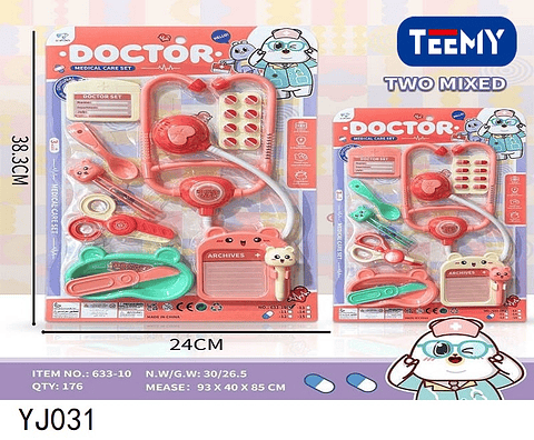 JUEGO DE DOCTOR , PRECIO PUBLICADO ES AL POR MAYOR Y DEBEN SER 3 UNIDADES DEL MISMO  (YJ031)