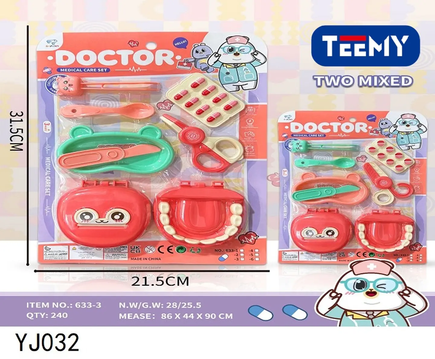 JUEGO DE DOCTOR , 3 DEL MISMO POR MAYOR  (YJ032) 1