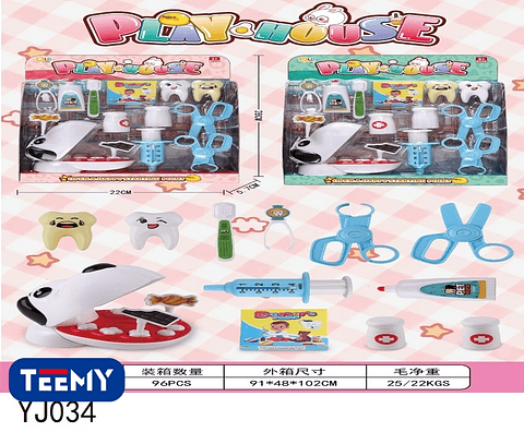 JUEGO DE DENTISTA, PRECIO PUBLICADO ES AL POR MAYOR Y DEBEN SER 3 UNIDADES DEL MISMO  (YJ034)