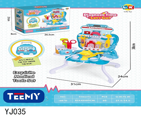 JUEGO DE DOCTOR , PRECIO PUBLICADO ES AL POR MAYOR Y DEBEN SER 3 UNIDADES DEL MISMO  (YJ035)