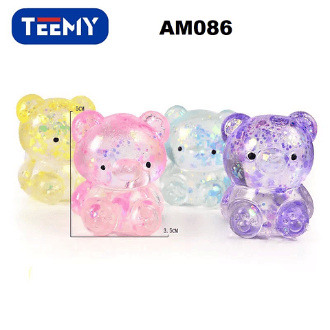 SQUISHY OSO PAQUETE 12 PIEZAS (AM086)