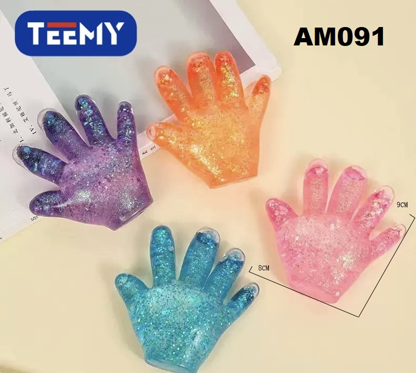 SQUISHY MANO PAQUETE 12 PIEZAS (AM091) 1