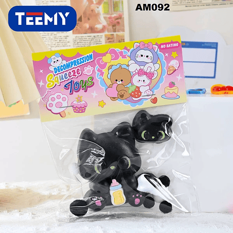 SQUISHY GATO PAQUETE 20 PIEZAS (AM092)