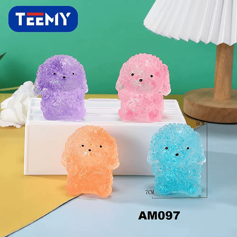 SQUISHY PERRO PAQUETE 12 PIEZAS (AM097)
