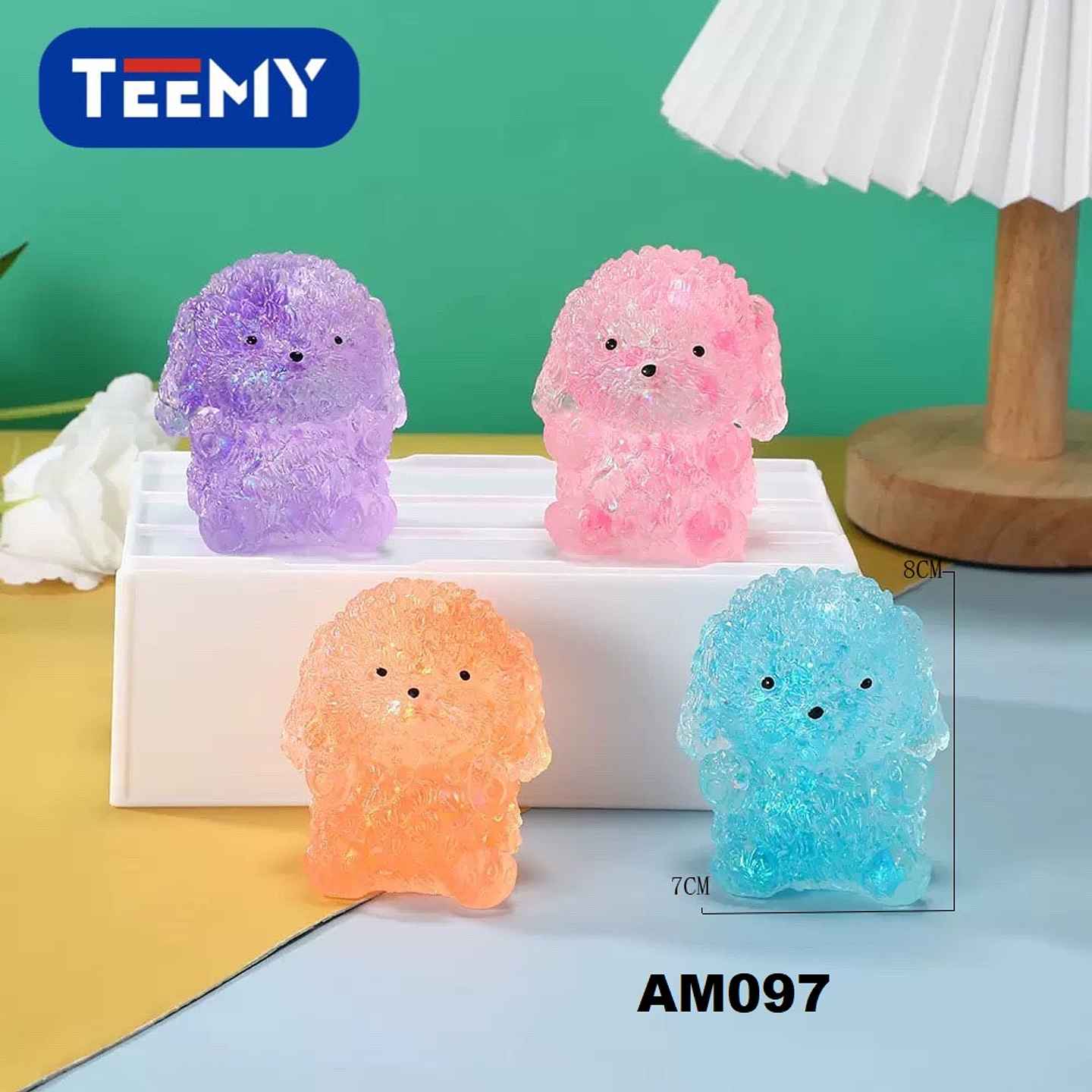 SQUISHY PERRO PAQUETE 12 PIEZAS (AM097) 1