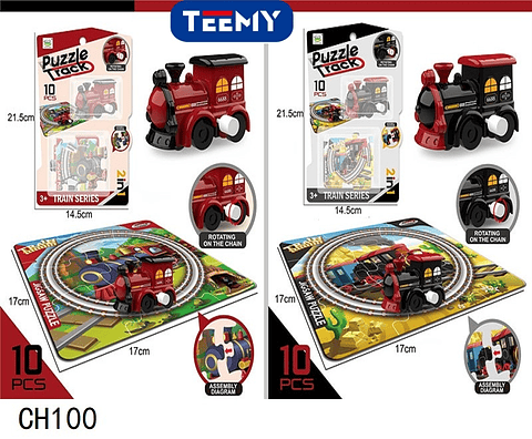 TREN CON ROMPECABEZAS 10 PIEZAS  , PRECIO PUBLICADO ES AL POR MAYOR Y DEBEN SER 3 UNIDADES DEL MISMO 