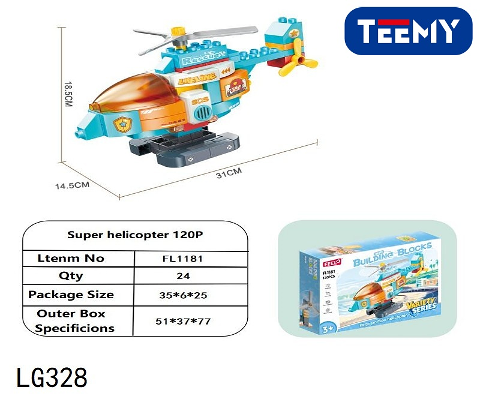 BLOQUES ARMABLES 120 PIEZAS  , PRECIO PUBLICADO ES AL POR MAYOR Y DEBEN SER 3 UNIDADES DEL MISMO  (LG328) 1