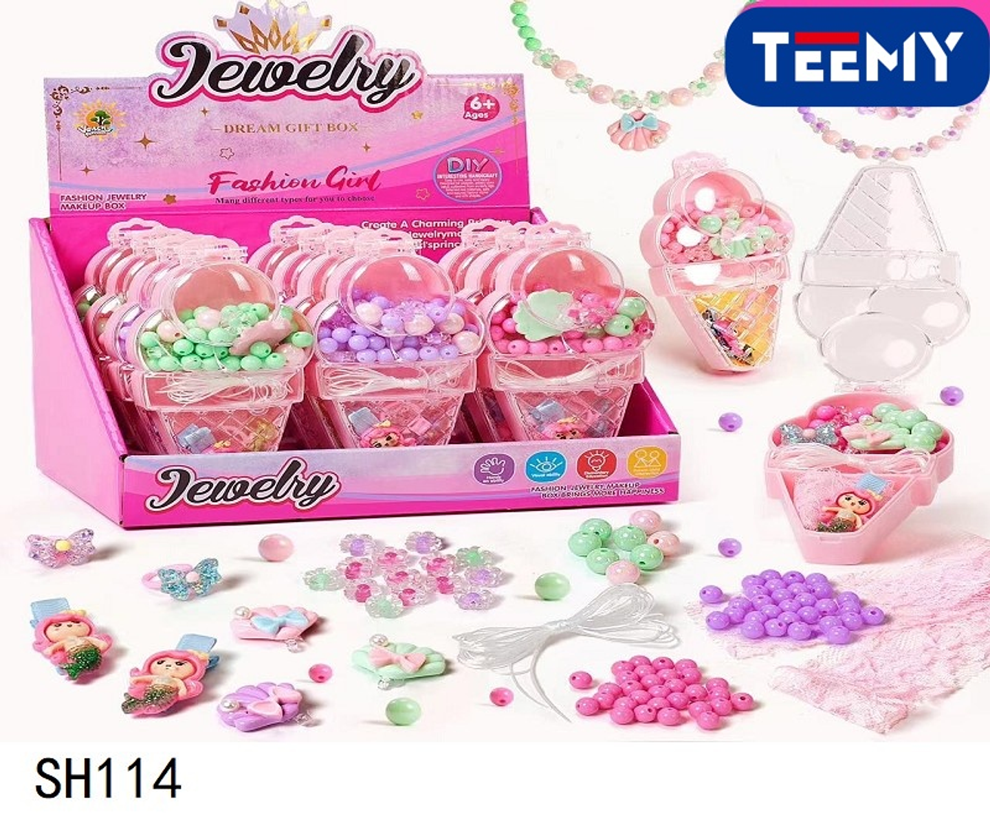 SET MANUALIDADES JUEGO DE PULSERAS PAQUETE 12 PIEZAS (SH114) 1