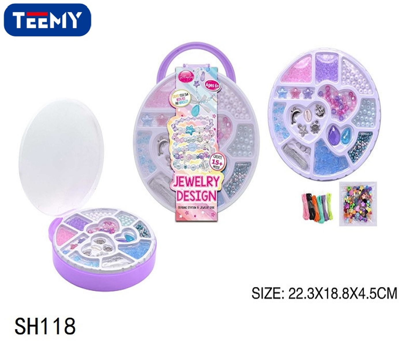 JUEGO MANUALIDADES PARA HACER PULSERAS, PRECIO PUBLICADO ES AL POR MAYOR Y DEBEN SER 3 UNIDADES DEL MISMO  (SH118) 1