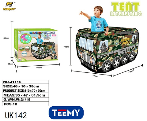 CARPA MILITAR PARA NIÑOS, PRECIO PUBLICADO ES AL POR MAYOR Y DEBEN SER 3 UNIDADES DEL MISMO  (UK142)
