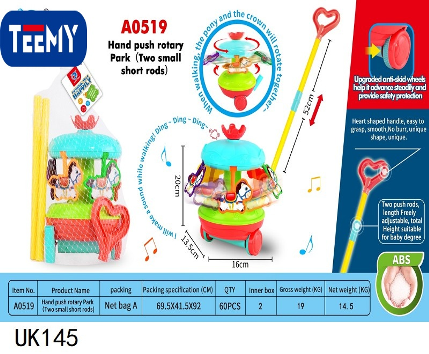 JUGUETE DE BEBE , PRECIO PUBLICADO ES AL POR MAYOR Y DEBEN SER 3 UNIDADES DEL MISMO  (UK145) 1