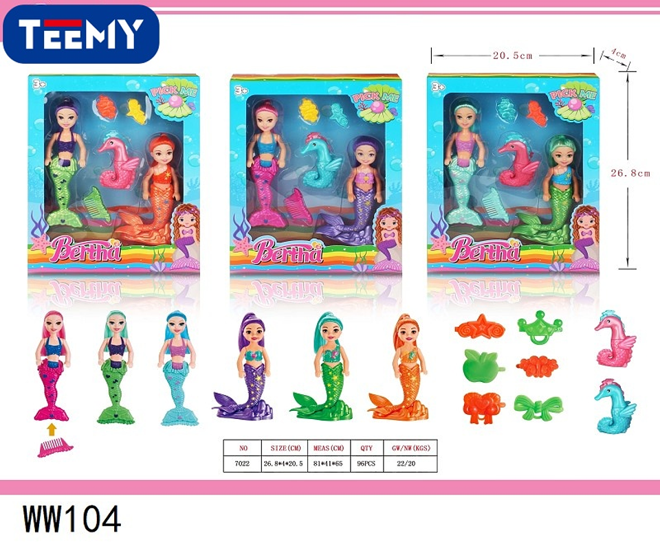 SIRENA JUGUETE CON ACCESORIOS , PRECIO PUBLICADO ES AL POR MAYOR Y DEBEN SER 3 UNIDADES DEL MISMO  (WW104) 1