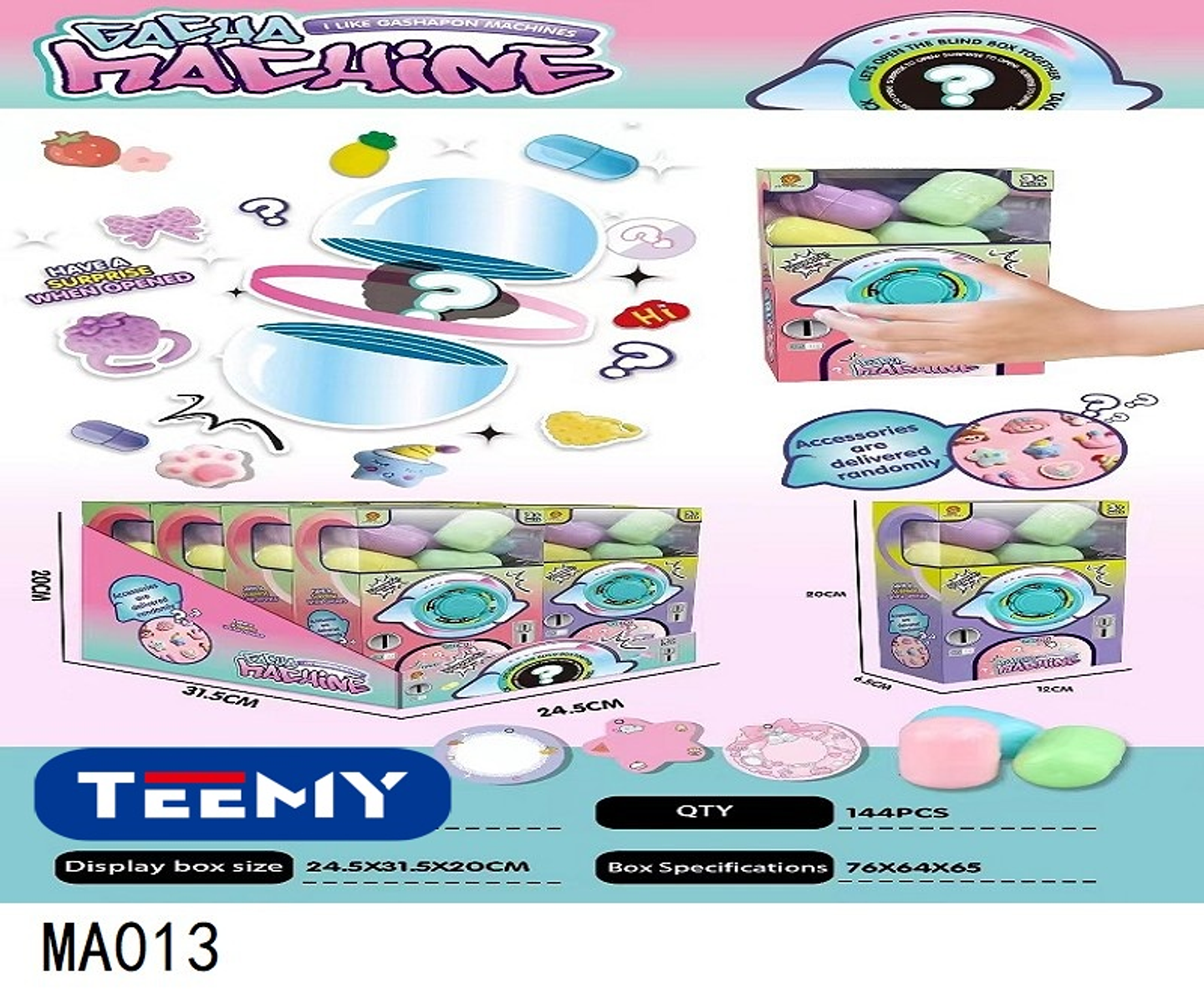 CAJA SORPRESA PAQUETE 8 PIEZAS (MA013) 1