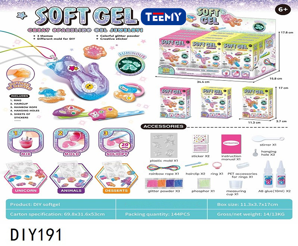 JUEGO DE GEL PAQUETE 12 PIEZAS (DIY191) 1