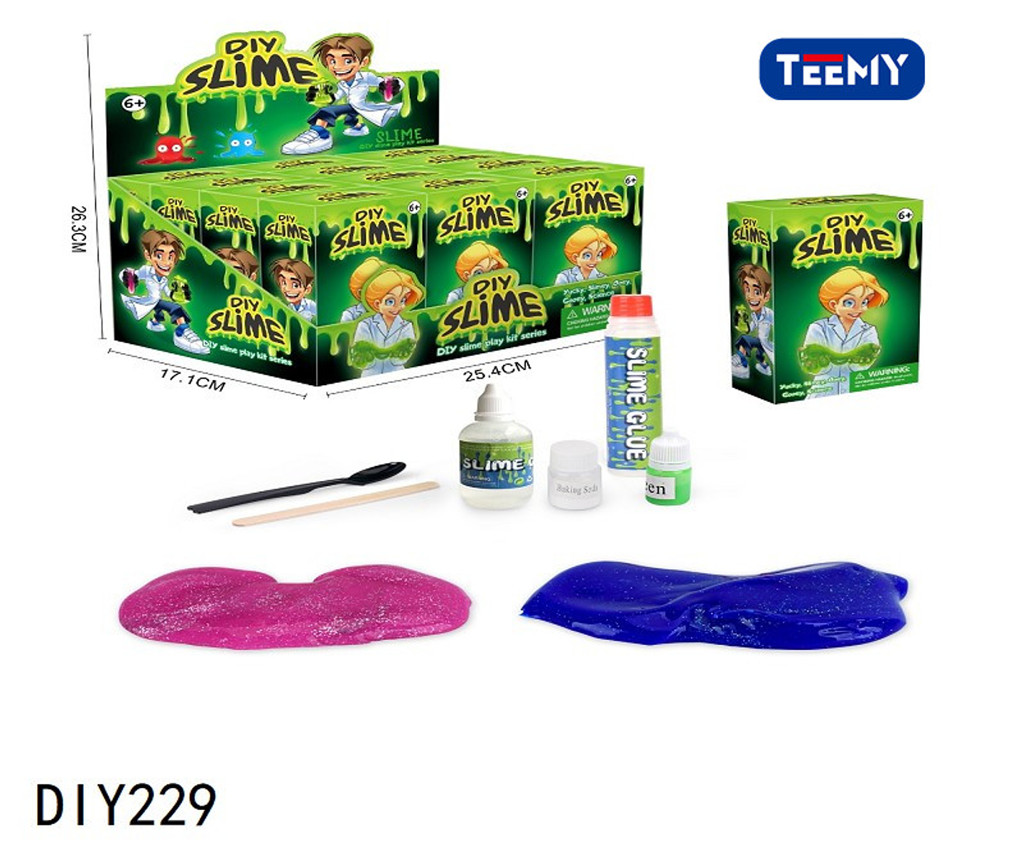 SLIME PAQUETE 12 PIEZAS (DIY229) 1