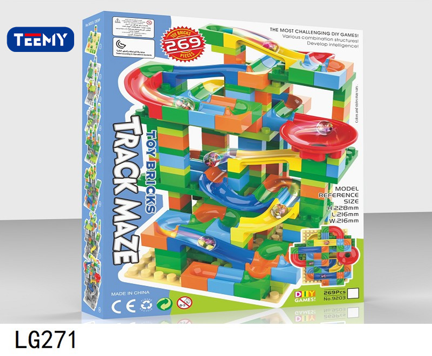 BLOQUES ARMABLES SENSORIAL 269 PIEZAS, PRECIO PUBLICADO ES AL POR MAYOR Y DEBEN SER 3 UNIDADES DEL MISMO  (LG271) 1