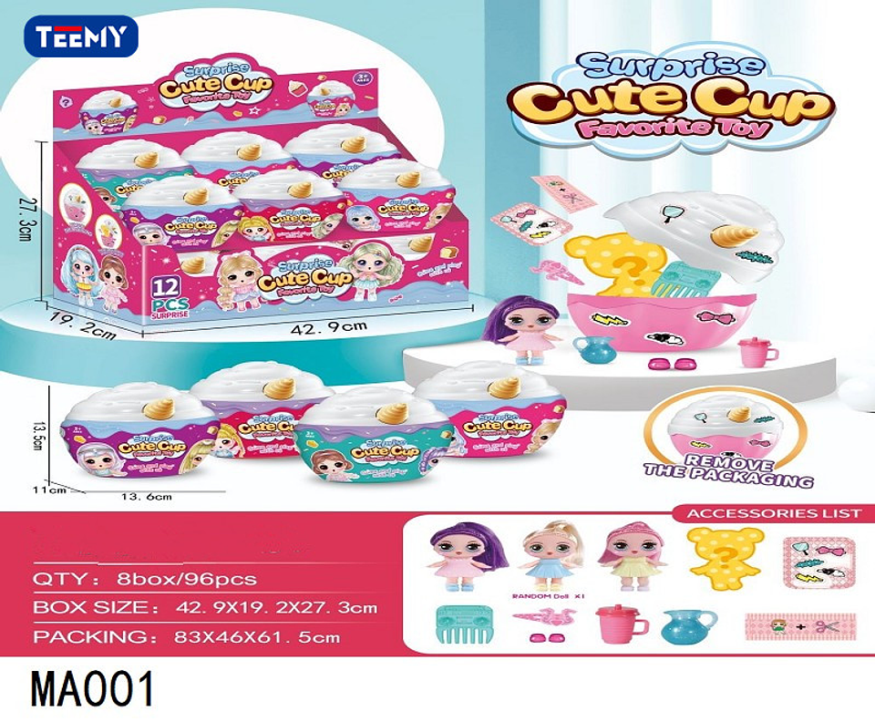 MUÑECA EN CAJA SOPRESA PAQUETE 12 PIEZAS (MA001) 1