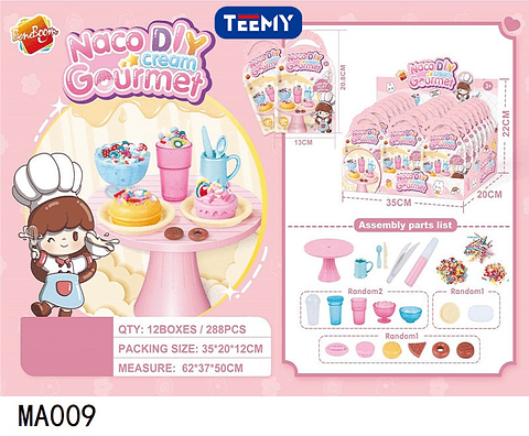 CAJA SORPRESA CHEFF PAQUETE 24 PIEZAS (MA009)