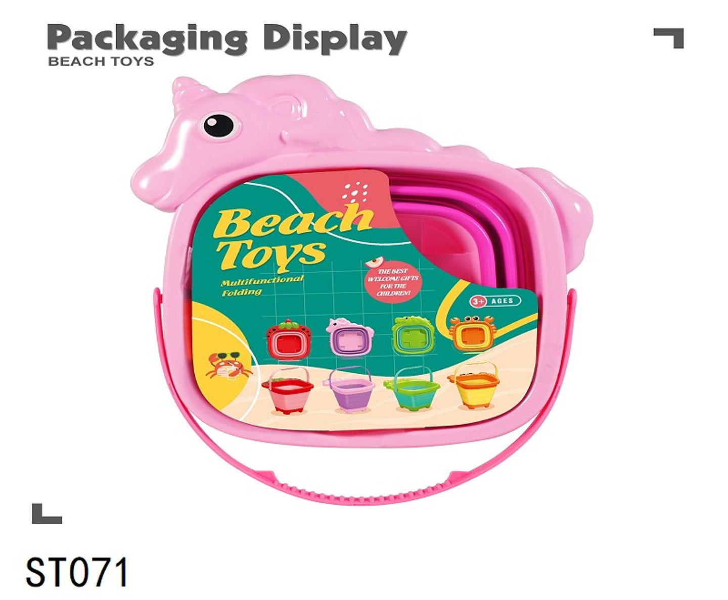 BALDE DE PLAYA PLEGABLE UNICORNIO, PRECIO PUBLICADO ES AL POR MAYOR Y DEBEN SER 3 UNIDADES DEL MISMO  (ST071) 1