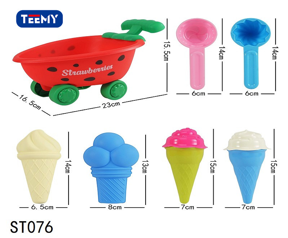 BALDE DE PLAYA CON ACCESORIOS, PRECIO PUBLICADO ES AL POR MAYOR Y DEBEN SER 3 UNIDADES DEL MISMO  (ST076) 1