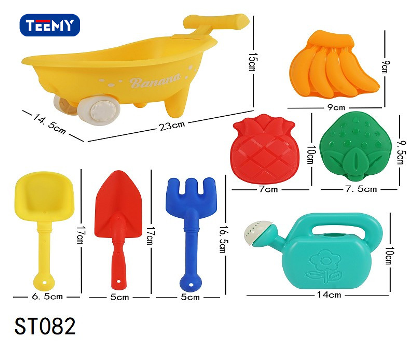 BALDE DE PLAYA CON ACCESORIOS, 3 DEL MISMO POR MAYOR  (ST082) 1