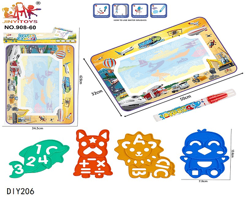 ALFOMBRA PARA DIBUJAR, PRECIO PUBLICADO ES AL POR MAYOR Y DEBEN SER 3 UNIDADES DEL MISMO  (DIY206)