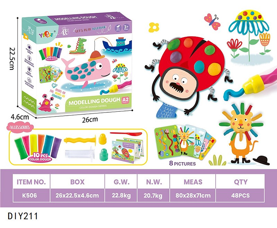 JUEGO PLASTICILINA , 3 DEL MISMO POR MAYOR  (DIY211) 1