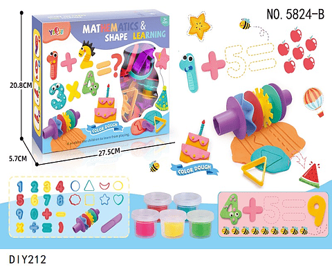 JUEGO PLASTICILINA , 3 DEL MISMO POR MAYOR  (DIY212)