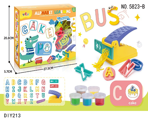 JUEGO PLASTICILINA, 3 DEL MISMO POR MAYOR  (DIY213)