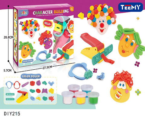 JUEGO PLASTICILINA, 3 DEL MISMO POR MAYOR  (DIY215)