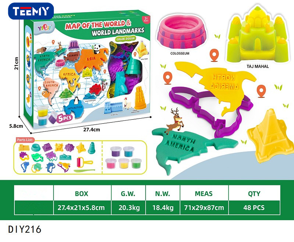 JUEGO PLASTICILINA, 3 DEL MISMO POR MAYOR  (DIY216) 1